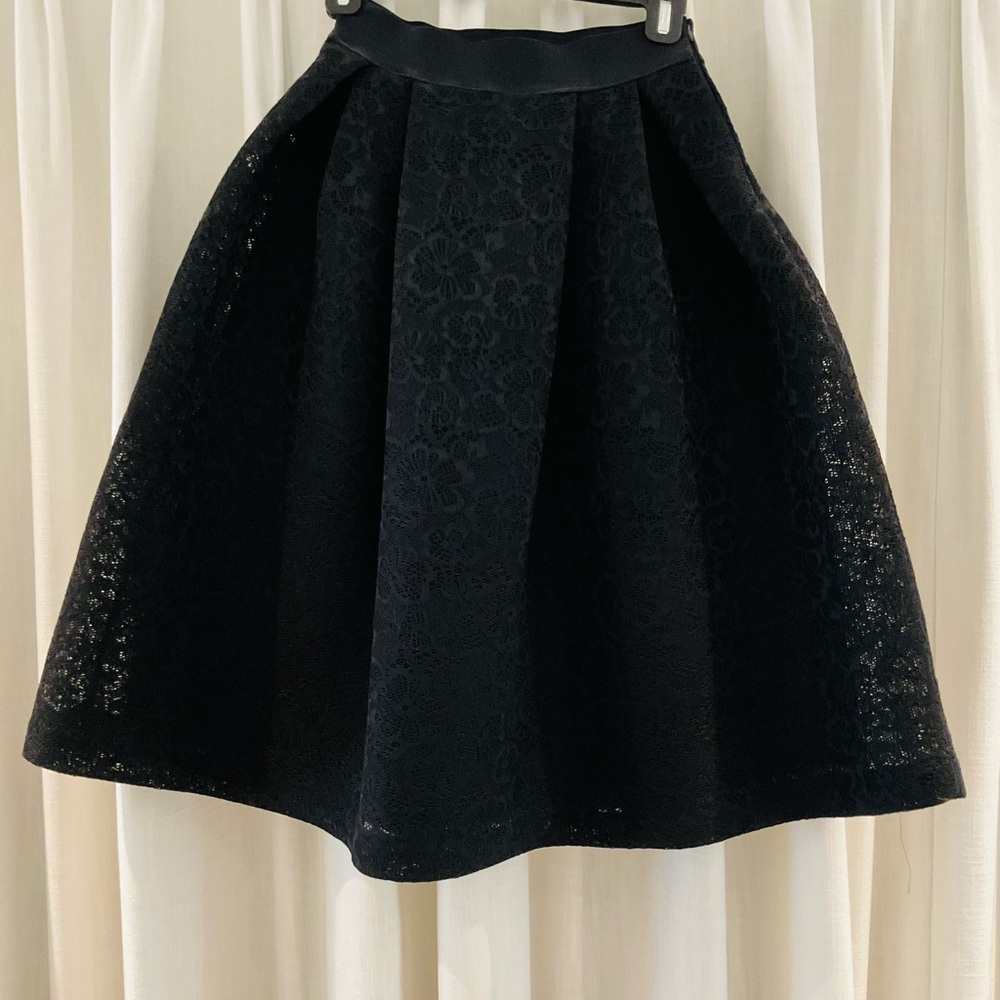 Elegant Black Lace Skirt